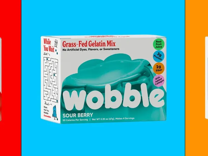 Jöle markası Wobble nostaljiyi modern tasarımla yeniden yorumluyor
