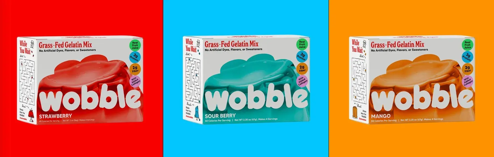 Jöle markası Wobble nostaljiyi modern tasarımla yeniden yorumluyor