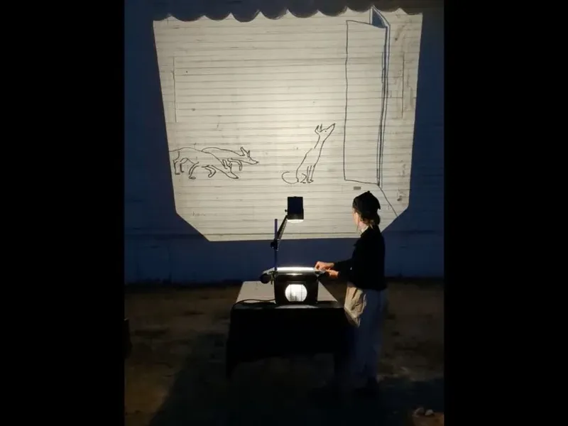 Michelle Lassaline'den tepegöz ve canlı müzikli animasyon performansı