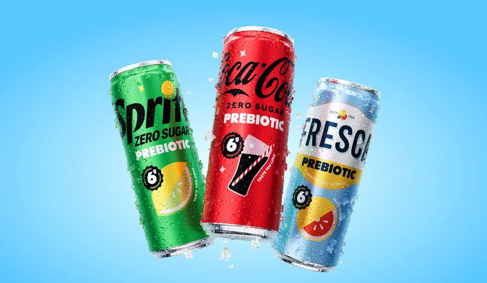 Coca-Cola Dives into Prebiotic Soda With Cohesive Designs For Their Three Flagship Flavors